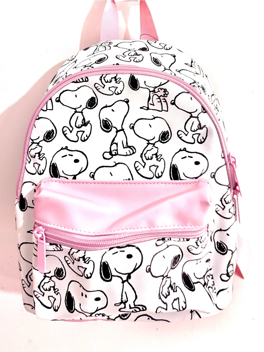 Hard to find Pink and white Snoopy All Over Small Backpack Brand New - Picture 5 of 10